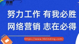 努力工作 有我必胜 网络营销 志在必得