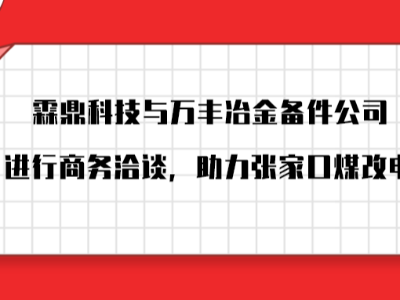 霖鼎科技受邀与万丰冶金备件公司进行商务洽谈，助力张家口煤改电。